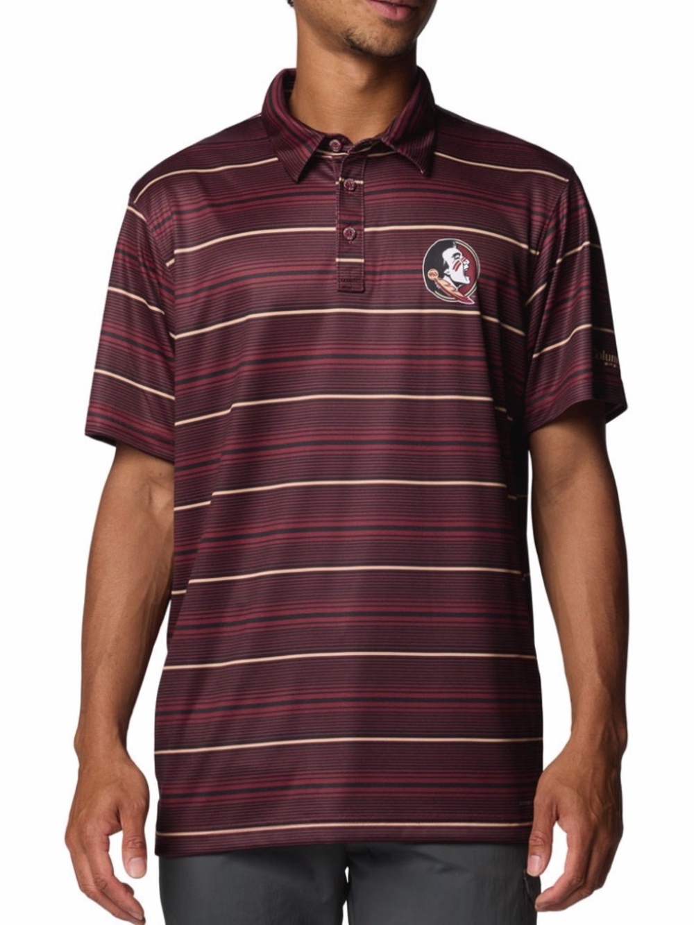 NWT men's large Columbia PFG NCAA FSU Seminoles CLG Super terminal tackle polo